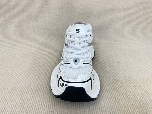 Lace Up Women Comfort Sneakers OEM ODM White And Black Sneakers