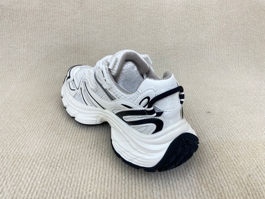 Lace Up Women Comfort Sneakers OEM ODM White And Black Sneakers